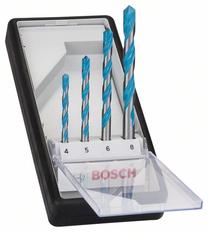 Grąžtų komplektas Bosch, medienai/metalas/betonui, tiesus, 8 mm x 12 cm