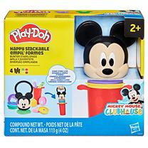 Plastilino rinkinys, su priedais Hasbro Play-Doh Mickey Mouse Happy Stackable, įvairių spalvų
