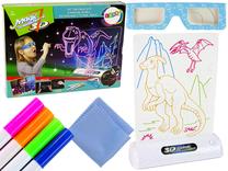Piešimo rinkinys Lean Toys Magic 3D, įvairių spalvų