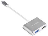 Adapteris SilverStone SST-EP16C USB-C, 0.1 m, sudraba krās.