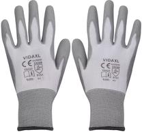 Darba cimdi VLX Work Gloves 131379, balta krās./pelēka krās., 9, 48 gab.