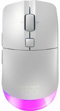 Belaidė žaidimų pelė CHERRY Xtrfy M50 (JW-5000-0), 2.4 ghz / bluetooth / usb, balta sp.