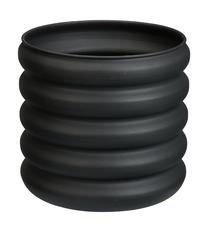 Puķu pods, dzelzs, 30 cm x 30 cm, pelēka krās.