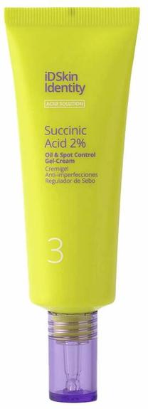 Veido kremas - gelis ID Skin Identity Acne Solution Succinic acid 2%, 50 ml