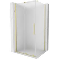 Dušas kabīne Mexen Velar 871-150-100-31-55, taisnstūrveida, bez paliktņa, 150 cm x 100 cm x 200 cm, brushed gold krās./matēta faktūra