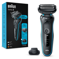 Barzdaskutė Braun Series 5 51-M1200s, li-ion, juoda sp./turkio sp.