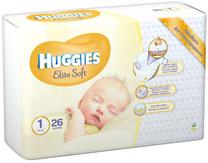 Sauskelnės Huggies Elite Soft, 1 dydis, 5 kg, 26 vnt.