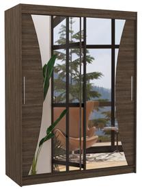 Spinta ADRK Max 150, ruda sp., 58 cm x 150 cm x 200 cm, su veidrodžiu