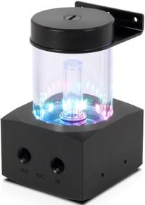 Rezervuaras Alphacool Core 100 Aurora ARGB expansion tank, Acrylic, 0.2 l, 13.1 cm, juoda sp.