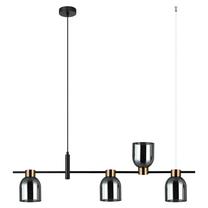 Valgusti rippuv Italux Servio PND-66892-4-BK-SG, E14, 4 x 40 W, läbipaistev v./must v. / must v.
