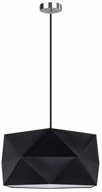 Valgusti rippuv Spot-Light Finja, E27, 1 x 60 W, must v. / kroom v., 46.5 x 23.5 cm