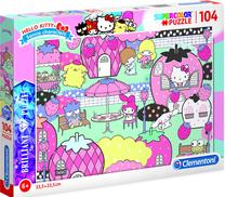 Dėlionė Clementoni Hello Kitty, 23.5 cm x 33.5 cm, 104 vnt., įvairių spalvų