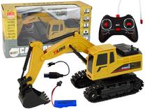 Радиоуправляемый экскаватор Lean Toys Yiling 15425, желтый цв.