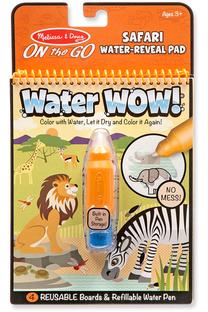 Набор для рисования Melissa & Doug Water Wow Safari, oранжевый цв.