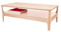 Kafijas galdiņš Kayoom Addison III, brūna krās./rozā krās., 120 cm x 60 cm x 40 cm