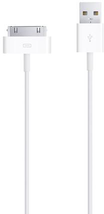 Vads Apple MA591ZM/C USB Type A Male, 1 m, balta krās.