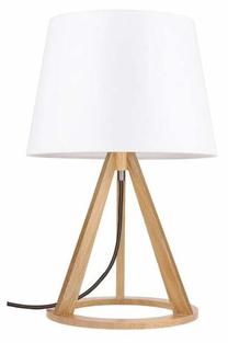 Galda stāvlampas Spot-Light Konan, E27, 25W, balta krās./brūna krās.