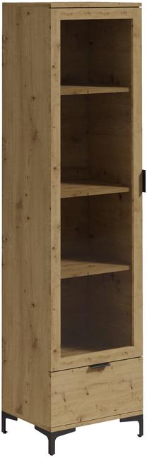 Vitrina ADRK Lenea, ruda sp., 50 cm x 40 cm x 195 cm
