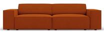 Sofa Micadoni Home Jodie Structured, oranžinė sp., 204 x 102 cm x 70 cm
