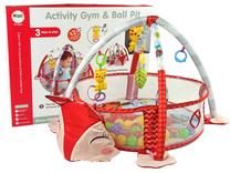 Коврик для занятий спортом Lean Toys Activity Gym & Ball Pit 9486, ⌀ 65 см, многоцветный