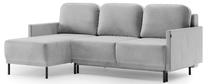 Kampinė sofa - lova Homede Lapi, šviesiai pilka sp., 212 x 142 cm x 87 cm