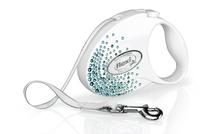Автоматический поводок Flexi Glam Splash 2014, синий цв./белый цв., S 3м