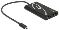 Адаптер Delock Thunderbolt 3, Displayport female x 2, 0.06 м
