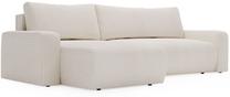 Kampinė sofa - lova Polak Meble Aragon, kreminė sp., 245 x 150 cm x 85 cm