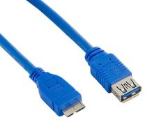 Провод 4World USB 3.0 A female, Micro USB 3.0 B male, 3 м