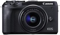 Sisteminis fotoaparatas Canon EOS M6 Mark II + 15-45mm IS STM Black, juoda sp.