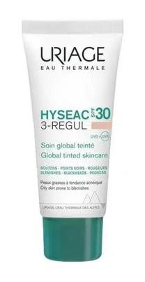Skystas makiažo pagrindas Uriage Hyséac 3-Regul, SPF 30, rusva sp., 40 ml