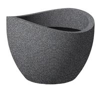 Gėlių vazonas Scheurich Granit 250/60, plastikinis, Ø 60 cm, tamsiai pilka sp.