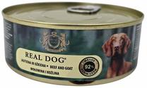 Šlapias šunų maistas Real Dog Super Premium Adult, jautiena/ožkos mėsa, 0.24 kg
