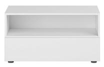 TV staliukas, baltas, 80 cm x 42 cm x 42 cm