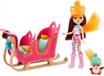 Кукла Mattel Enchantimals Enchantimals Snowtastic Sled, 15 см, многоцветный