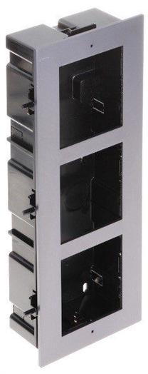 Рамка Hikvision 3 Module DS-KD-ACF3, серый цв. 3 мест.
