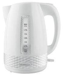 Elektriskā tējkanna Scarlett SC-EK18P35, 2 l, balta krās.