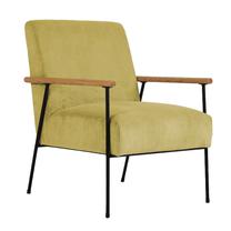 Krėslas Home4you Jade 85461, geltona sp., 63 cm x 75.5 cm x 85.5 cm