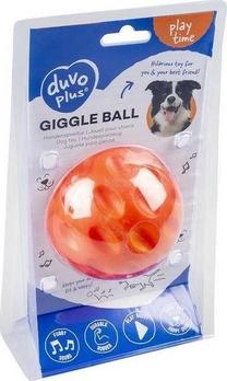 Žaislas šuniui, kamuoliukas Duvo Giggle Ball, Ø 9 cm, oranžinė sp.