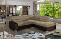 Kampinė sofa Bergen Berlin 03, Soft 66, šviesiai ruda sp./tamsiai ruda sp., dešininė, 214 x 247 cm x 83 cm