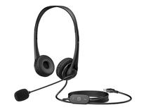 Vadu austiņas HP HP STEREO USB G2 (428H5AA), melna krās.