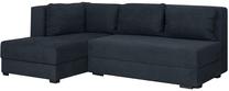 Kampinė sofa - lova Bodzio Judyta TJNL-D9, tamsus grafitas sp., kairinė, 155 x 225 cm x 77 cm