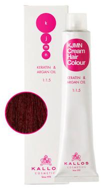 Matu krāsa Kallos KJMN, 4.62 medium red violet brown krās., 4.62 Medium Red Violet Brown, 100 ml