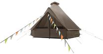 Septynvietė palapinė Easy Camp Vaulen Tipi, ruda sp., 385 cm x 375 cm x 285 cm
