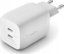 Telefona lādētājs Belkin WCH013VFWH, 2 x USB-C, balta krās., 65 W