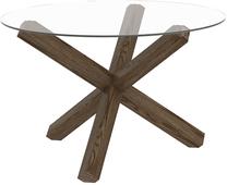 Stalas Home4you Turin 26924, ruda sp., 120 cm x 120 cm x 75 cm