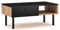 Kohvilaud Tulia, tamm v./must v., 90 cm x 51.6 cm x 38 cm