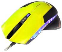 Laidinė žaidimų pelė E-Blue EMS124GR, usb / ps/2 laidas, juoda sp./geltona sp.
