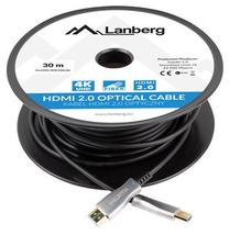 Kabelis Lanberg CA-HDMI-20FB-0300-BK HDMI - HDMI, 30 m, melna krās.