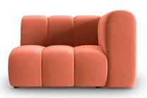 Modulinė sofa Micadoni Home Lupine Velvet, koralinė sp., dešininė, 114 x 87 cm x 70 cm